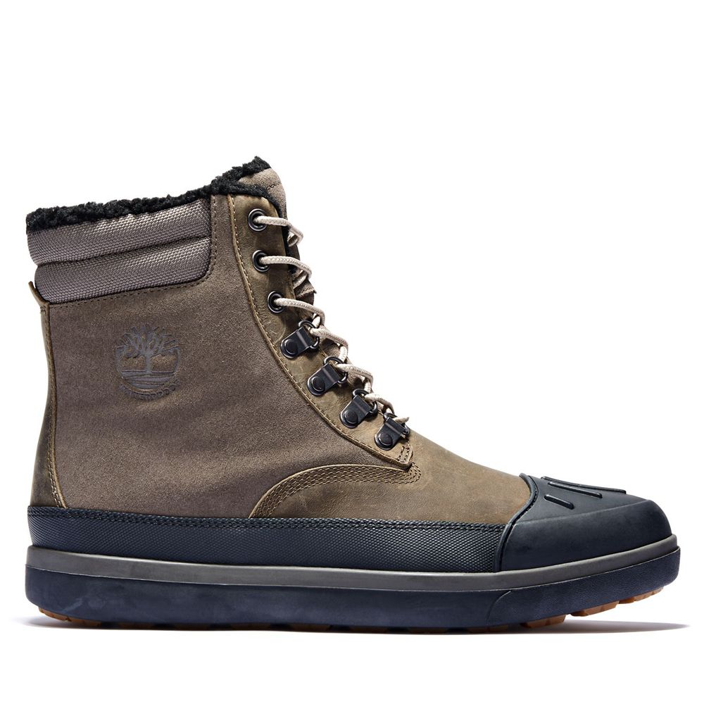 Timberland Μποτες Χιονιού Ανδρικα Ελιά/Μαυρα - Ashwood Park Waterproof - Greece 6157824-RK